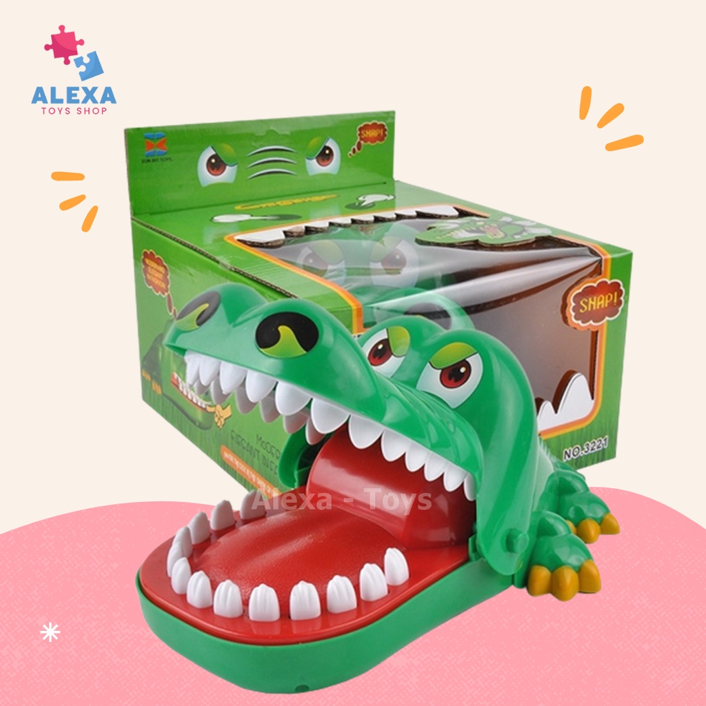 Jual Buaya Gigit Gigi Crocodile Dentist Mainan Game Permainan Kelompok ...