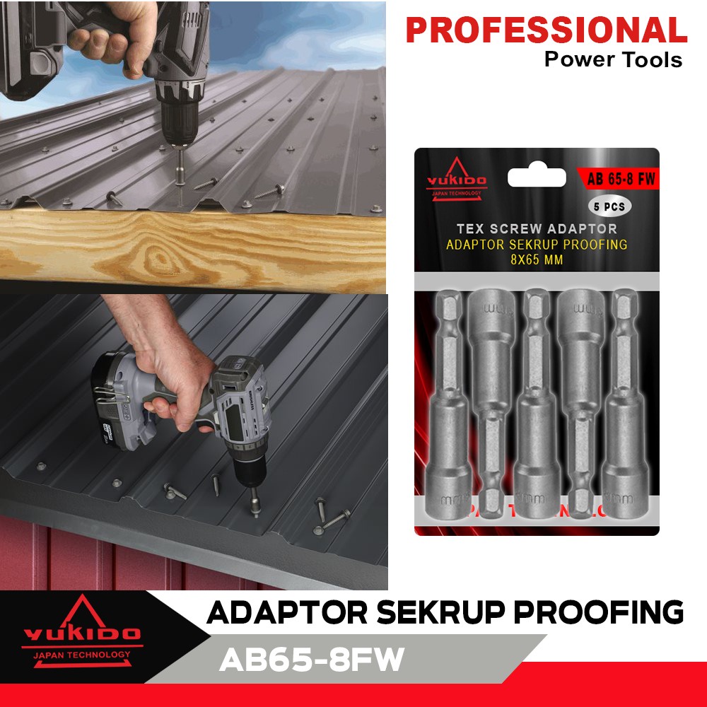 Jual Mata Obeng Mata Shock Roofing 8x65mm Mata Bor Roofing Baja