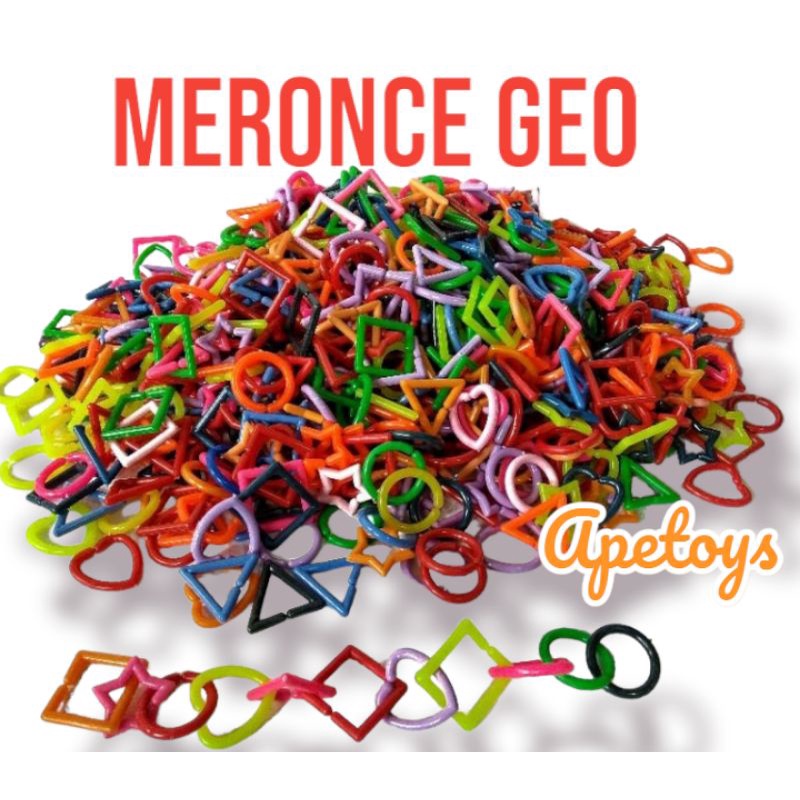 Jual Mainan Edukasi Anak Meronce Geometri 1kg | Shopee Indonesia