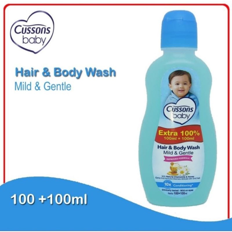 Jual CUSSONS HAIR & BODY WASH 100+100ml MILD & GENTLE ARJUNA Shopee