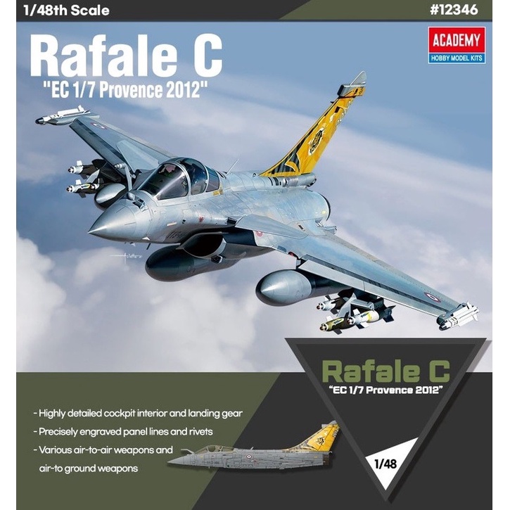 Jual Pesawat Tempur Dassault Rafale C Aircraft Model Kit Academy