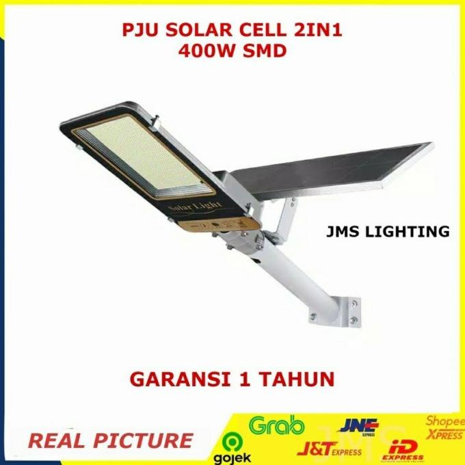 Jual Lampu Jalan Led Tenaga Surya 400 Watt 400w Pju Solar Cell Nyala