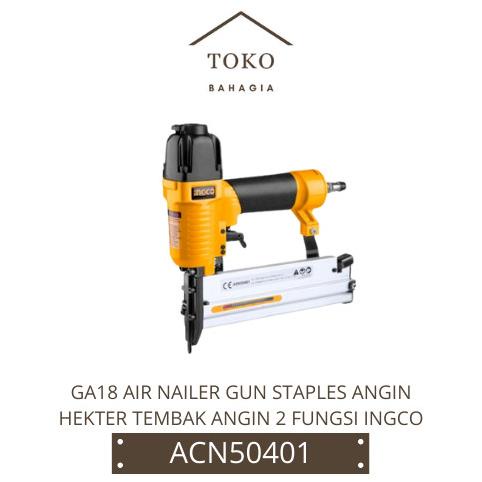 Jual Ga Air Nailer Gun Staples Angin Hekter Tembak Angin Fungsi Ingco Shopee Indonesia