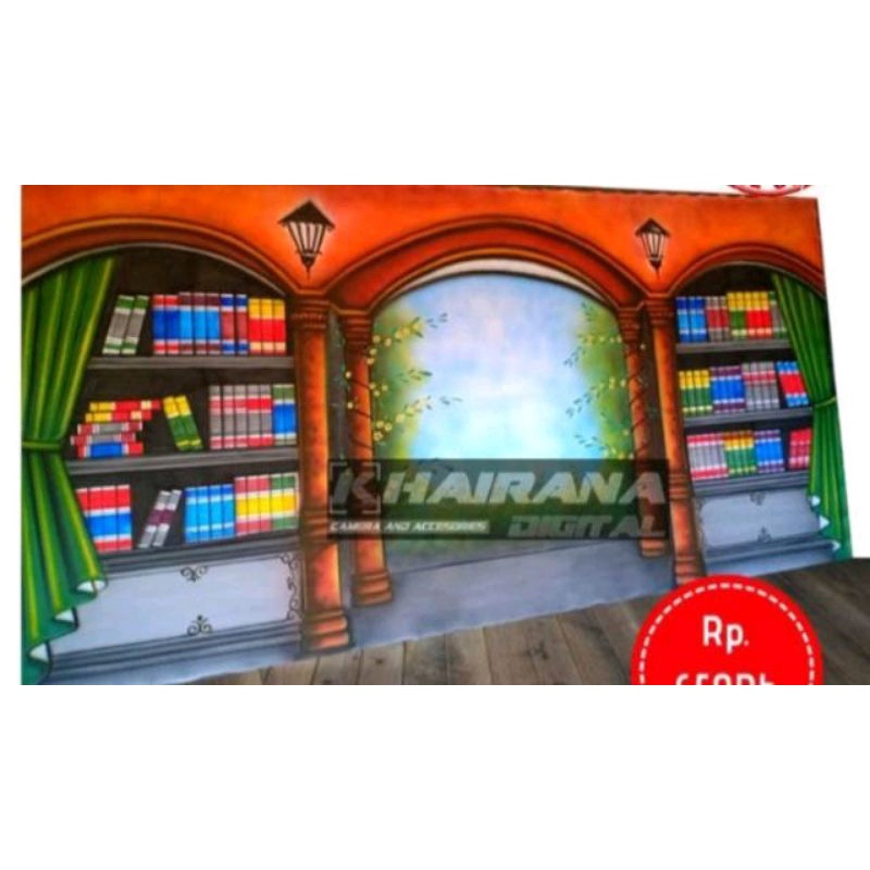 Jual Background Rak buku / wisuda 3x2,5m sepanjang masa | Shopee Indonesia