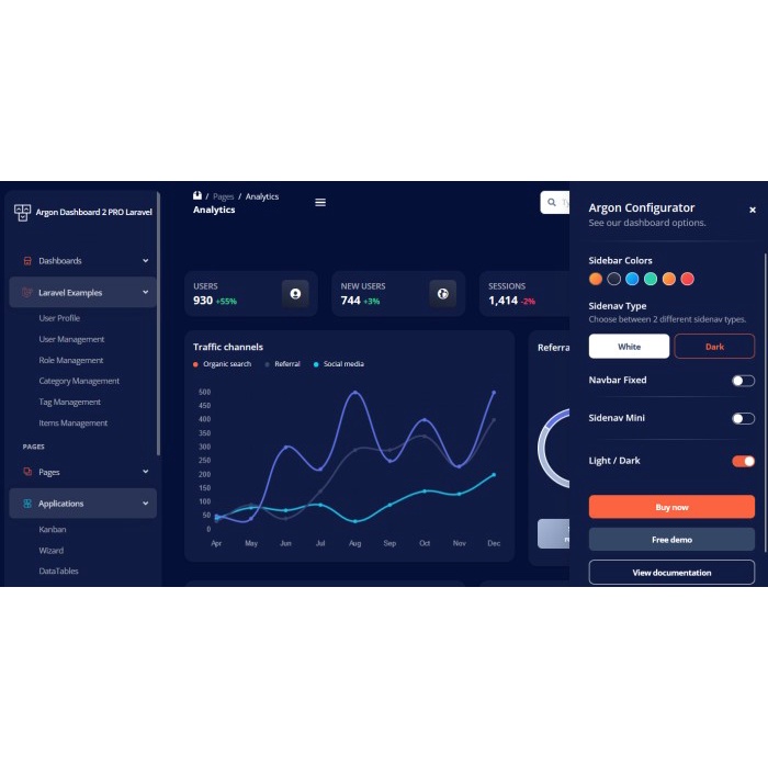 Jual Bootstrap 5 - Argon Dashboard 2 PRO Template (Laravel, HTML, Figma ...