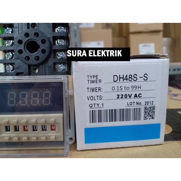 Jual OMRON DH48S-S AC 220V Digital Programmable Timer Delay Relay ...