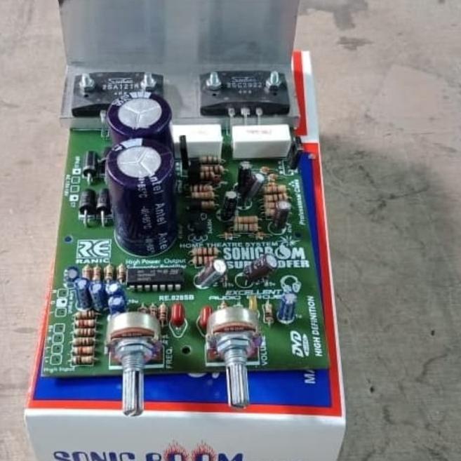 Jual kit power amplifier aktif subwoofer subwofer ranic sonic boom ...