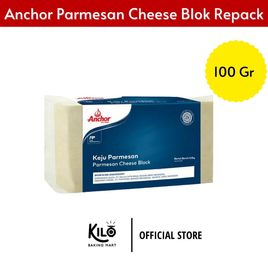 Jual Anchor Parmesan Cheese Blok / Anchor Parmesan Block Repack 100 gr Shopee Indonesia