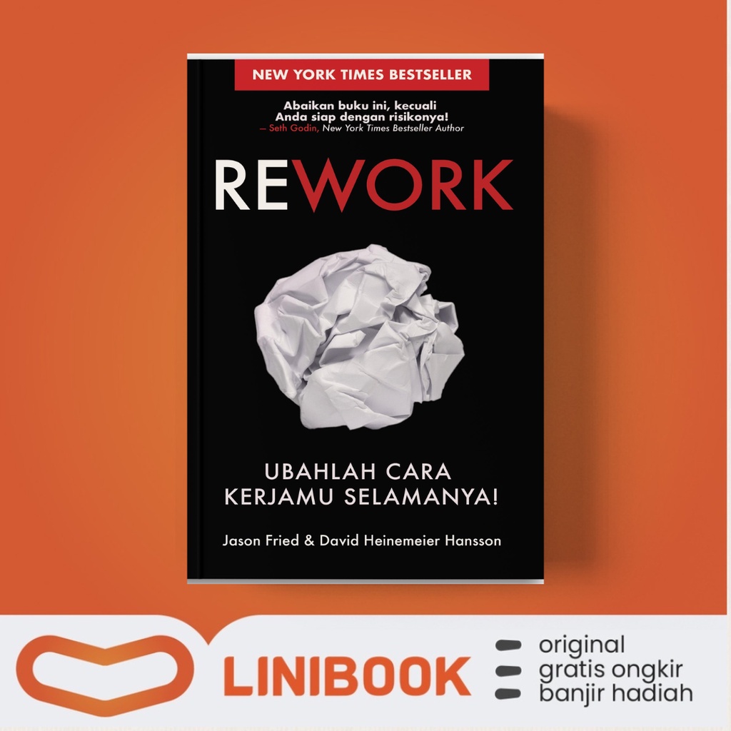 Jual Buku Rework Karya Jason Fried & David Heinemeie, Penerbit ...