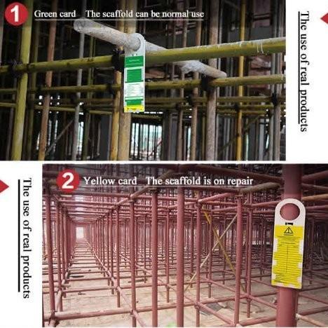 Jual Lockout Tagout Scaffolding Tag Holder 2 Tags And 1 Tag Holder ...