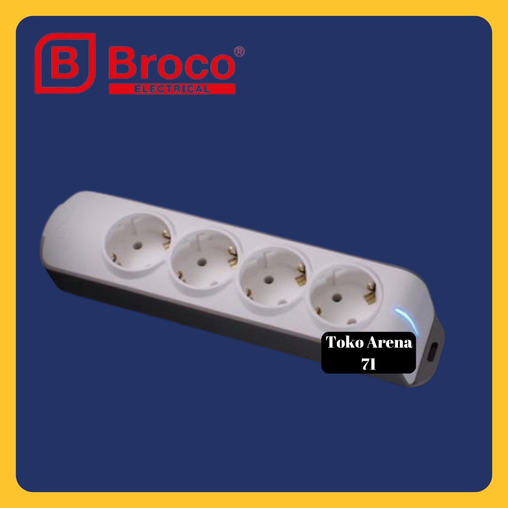 Jual BROCO STOP KONTAK TERMINAL LUBANG 4 MIRING ARDE NON CP 4 LUBANG ...