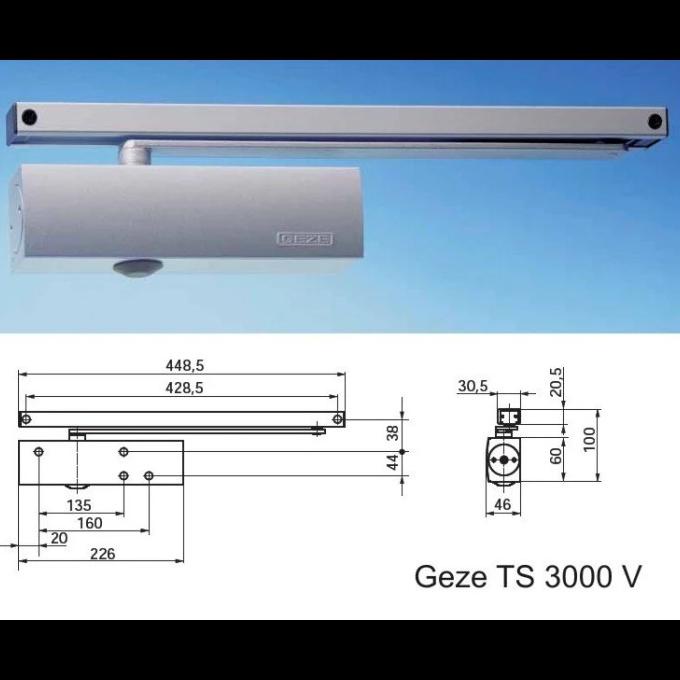 Jual Door Closer Geze Ts3000V Guide Rail Nho Shopee Indonesia