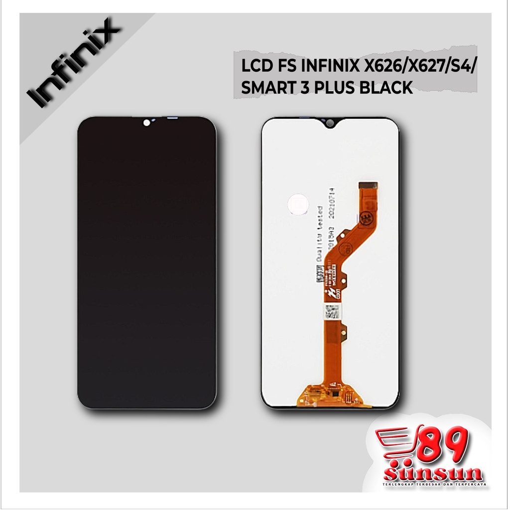 Jual LCD FULLSET INFINIX X626/X627/S4/SMART 3 PLUS BLACK | Shopee Indonesia