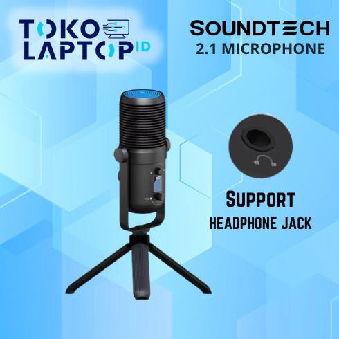 Jual Soundtech 2.1 USB Condenser Microphone Cardioid for PC | Shopee ...