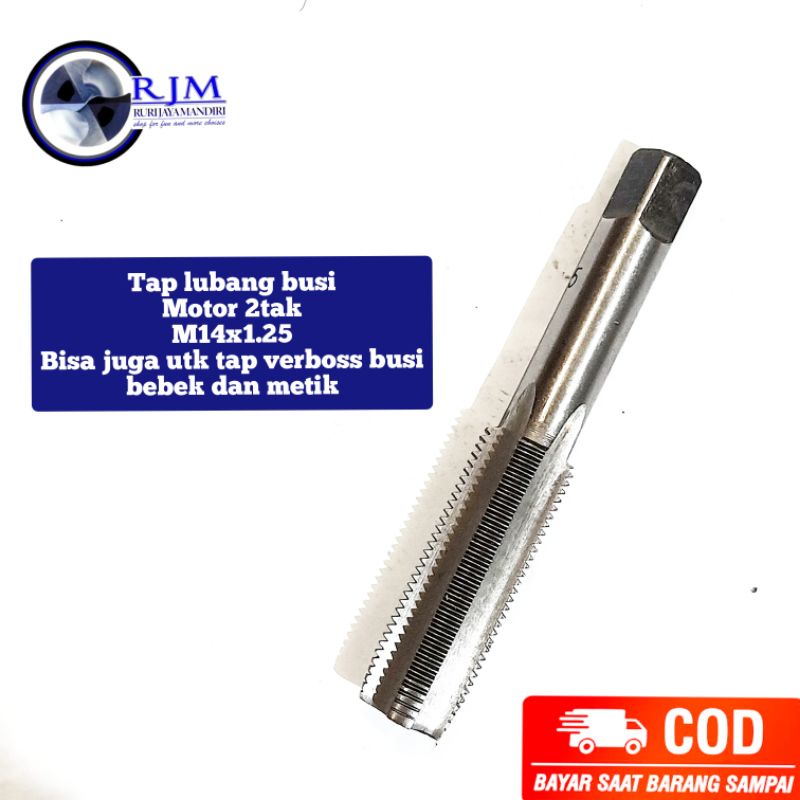 Jual Tap lubang busi Motor 2tak M14x1.25 Bisa juga untuk tap verboss ...