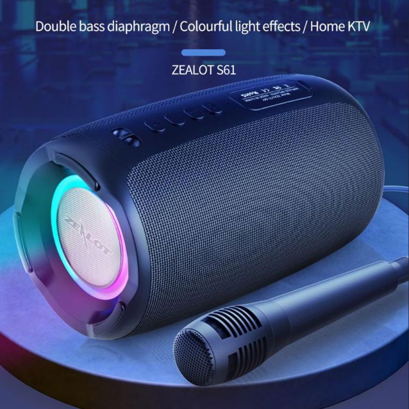 Jual Zealot S61 Bluetooth Speaker Karaoke KTV HOME Wireless Speaker ...