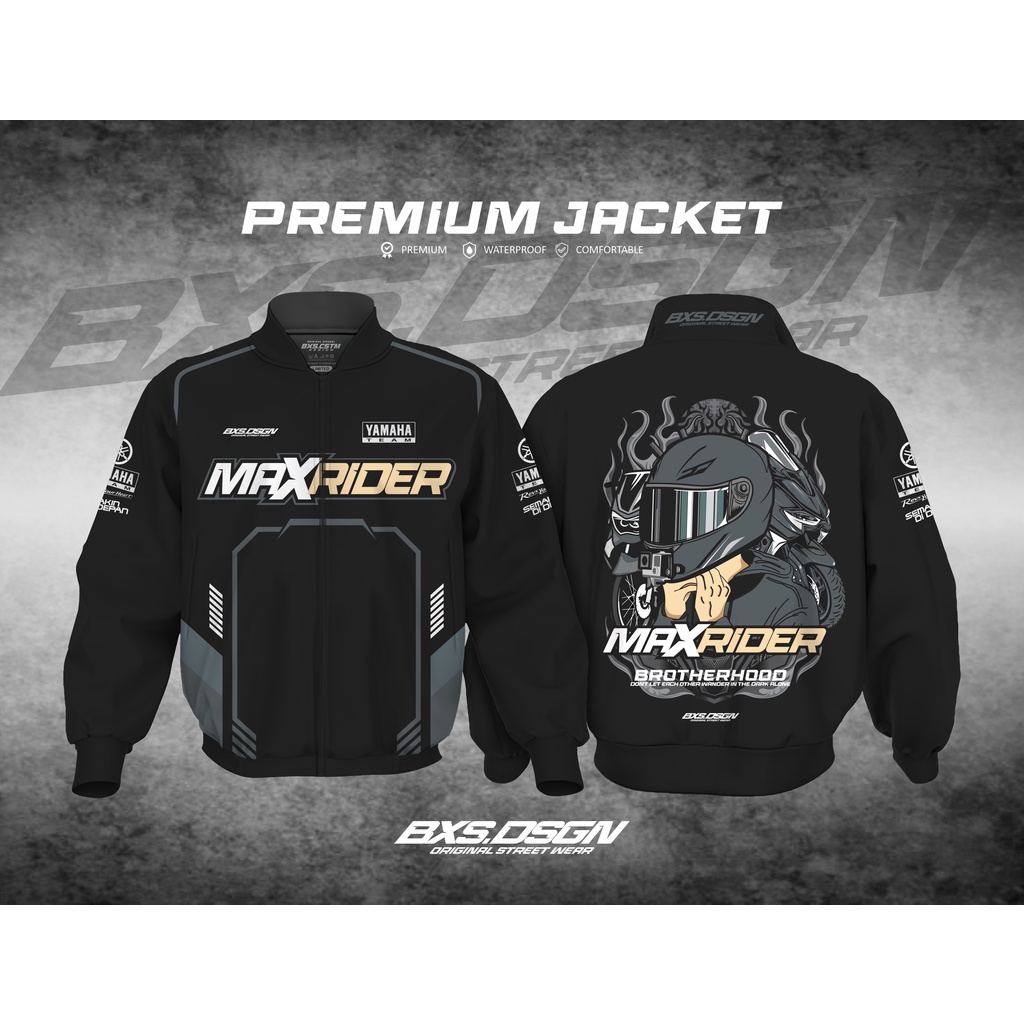 Jual JAKET MOTOR PREMIUM WATERPROOF NMAX XMAX TMAX TEAM YAMAHA