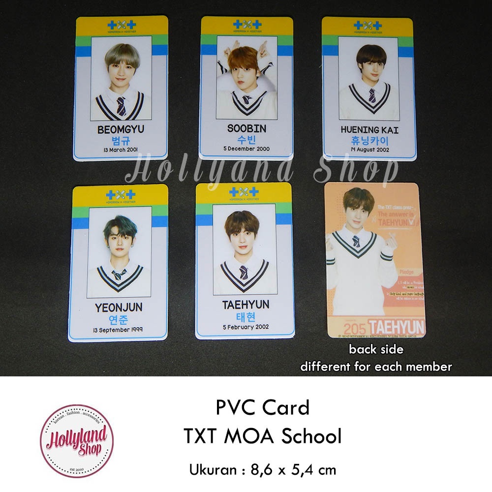 Jual Kartu PVC Kpop T X T tomorrow x together Unofficial | Shopee Indonesia