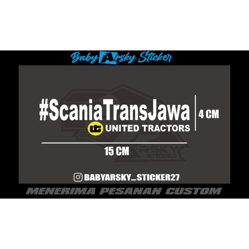 Jual STICKER CUTTING #SCANIA TRANS JAWA | Shopee Indonesia