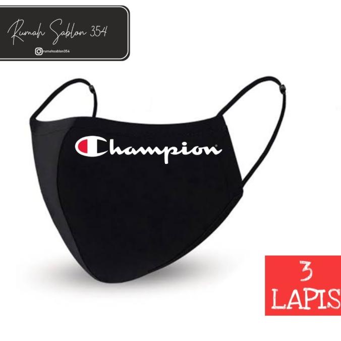 Jual Masker Kain - Champions 45-rumahsablon354 | Shopee Indonesia