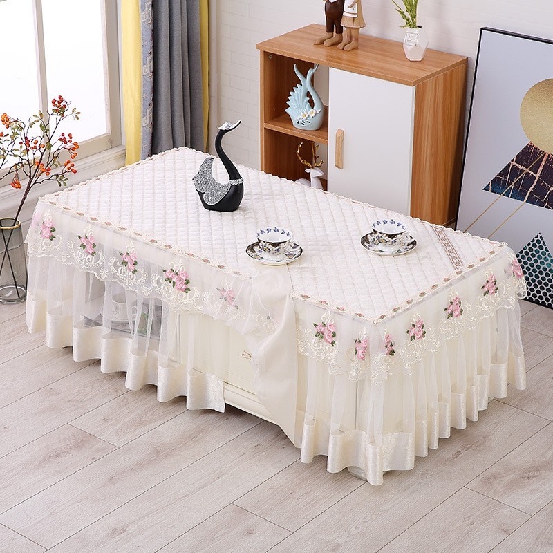 Jual TAPLAK MEJA RENDA 55X110X40CM - RECTANGLE LACE TABLE CLOTH TABLE ...