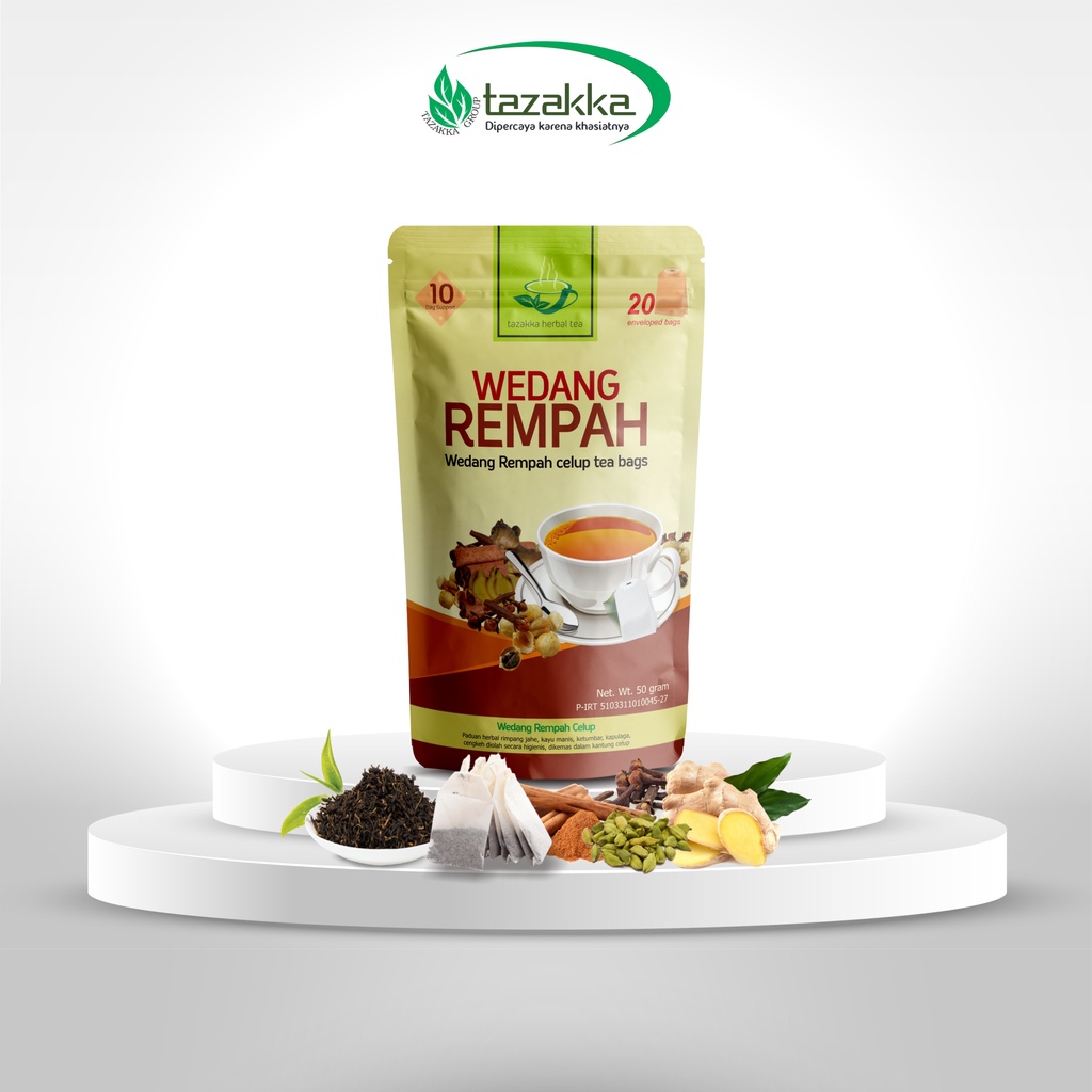 Jual Teh Wedang Rempah Tazakka Minuman Herbal Celup Isi 20 Kantong