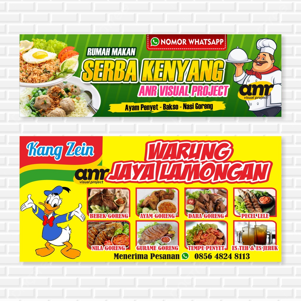 Jual HARI JADI BANNER SPANDUK RUMAH MAKAN BANNER SPANDUK WARUNG MURAH FREE DESAIN