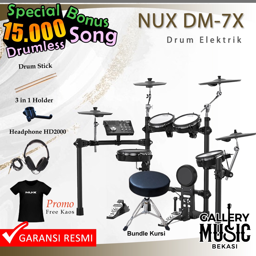 Jual NUX DM 7X Drum Elektrik / DM7X / DM7 X Electric Drum Shopee