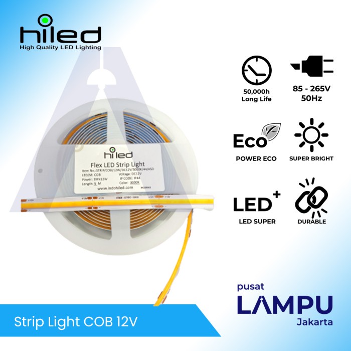 Jual Ornament Hiled Led Strip Cob 12Volt 2700K 3000K 4000K 6500K Indoor ...