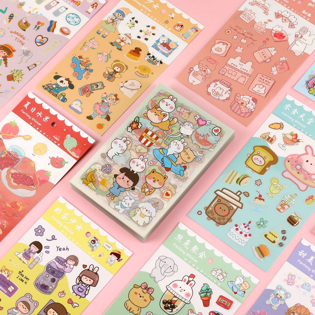 Jual BLANJA.IDS sticker stiker tumbler isi 6 lembar/ sticker asethetic ...