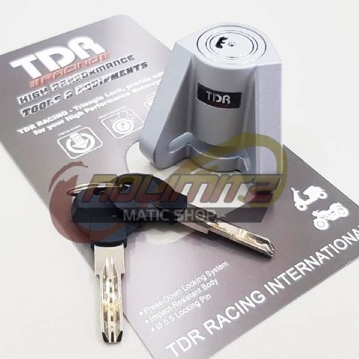 Jual Gembok Cakram Motor Disc Lock Triangle Lock TDR Universal | Shopee ...