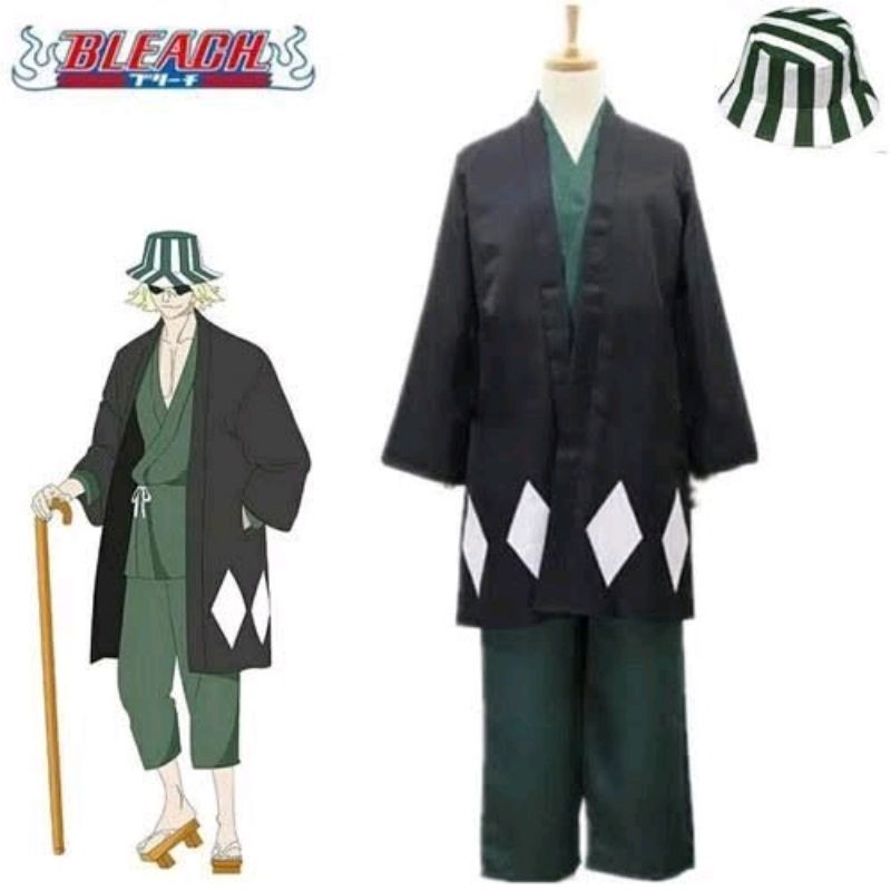 Jual Costume Cosplay Bleach Kisuke Urahara Kostum Lokal Shopee Indonesia