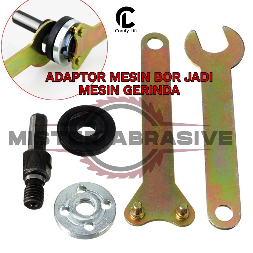 Jual Adaptor Mesin Bor Menjadi Gerinda Konektor Adapter Arbor Shank ...