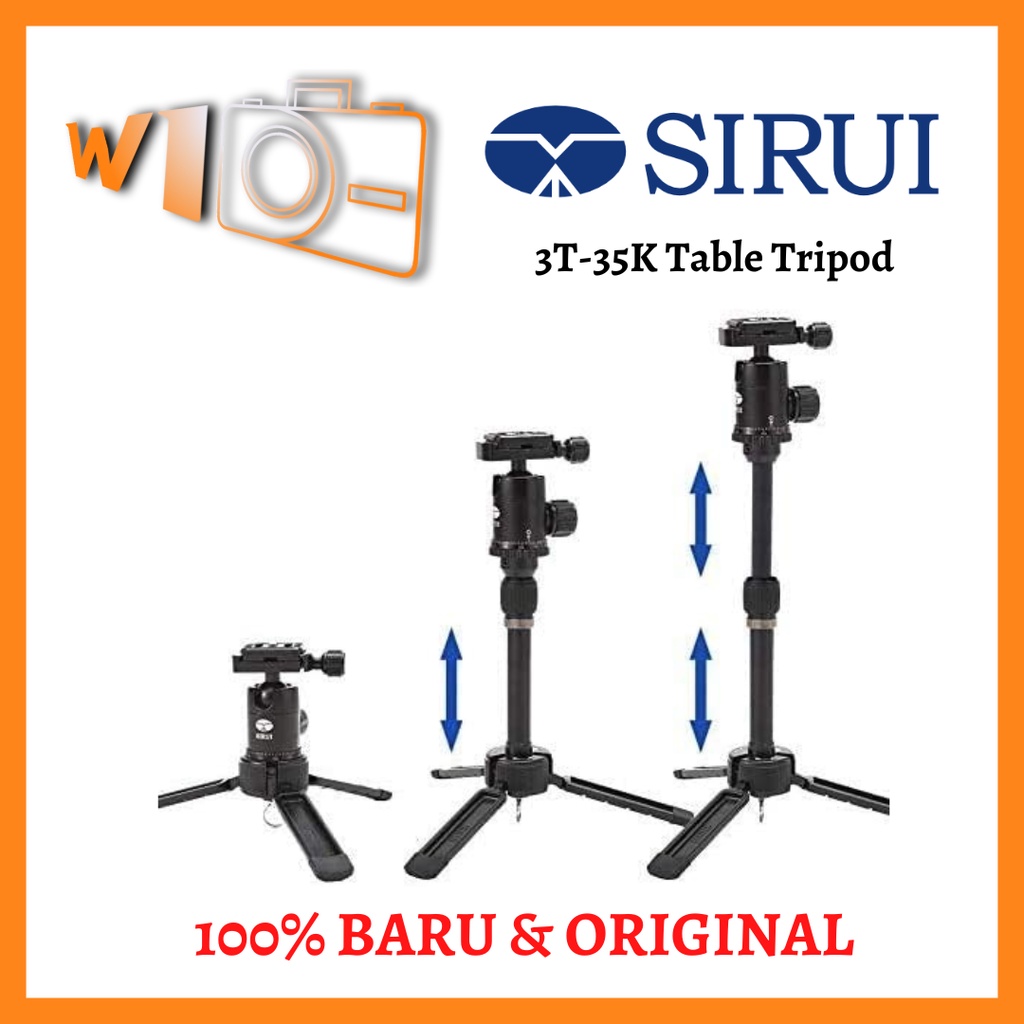 Jual SIRUI 3T35K Table Top Tripod(Black) Shopee Indonesia