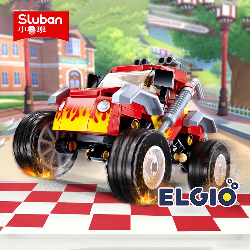 Sluban- Auto Club-Offroad 149 Pezzi, Multicolore, M38-B0663A
