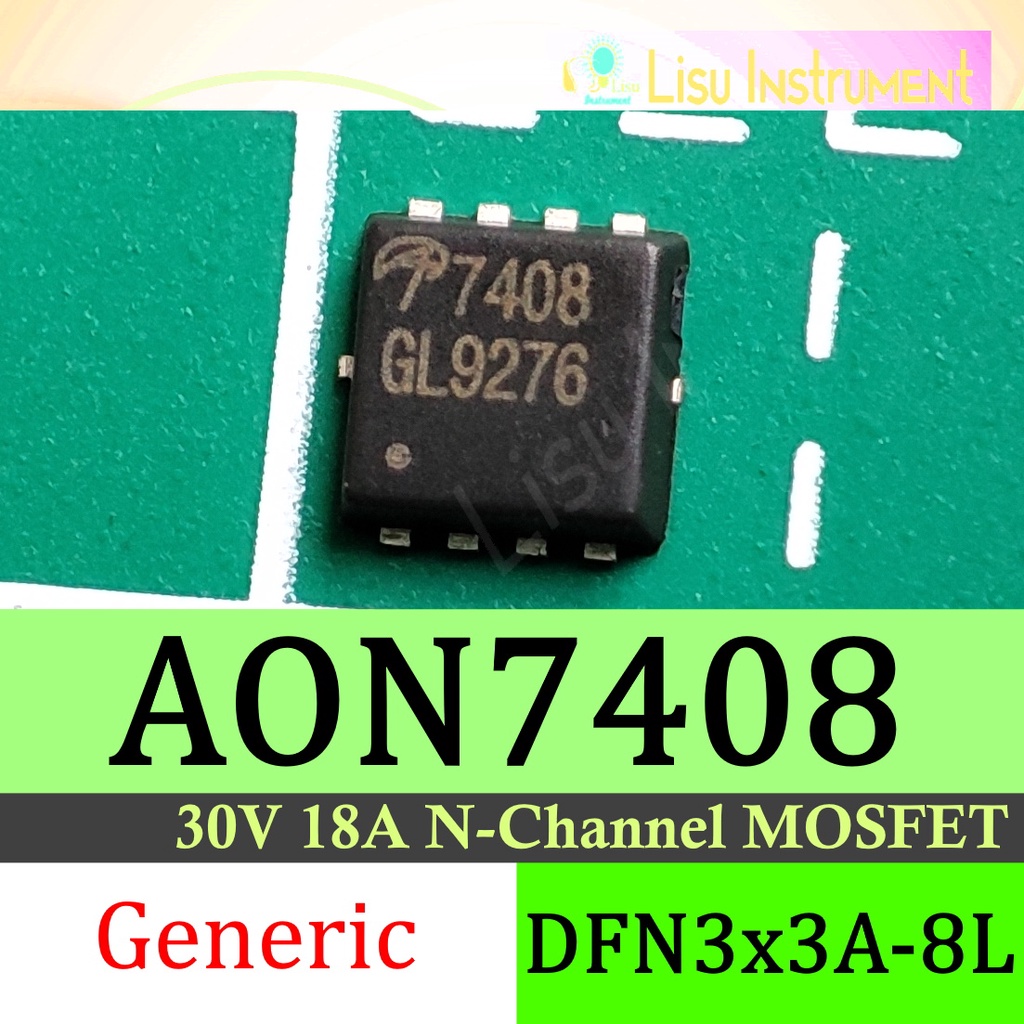 Jual AON7408 7408 30V 18A N-Channel MOSFET DFN3x3A-8L | Shopee Indonesia