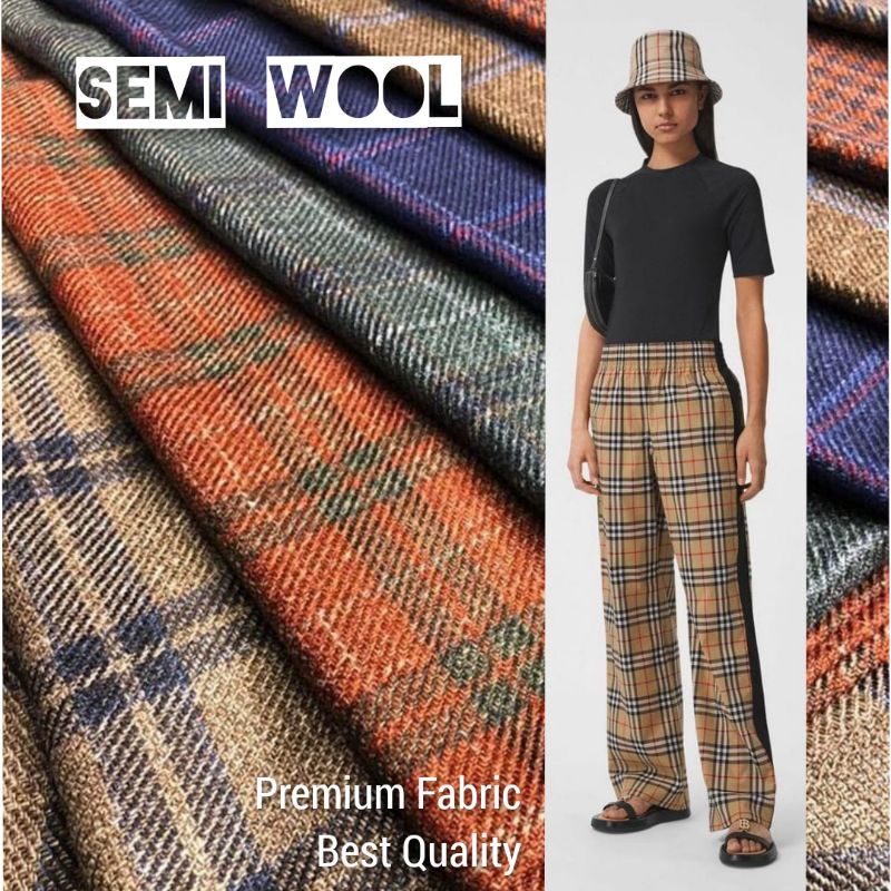 Jual KAIN SEMIWOOL SEMI WOOL PREMIUM QUALITY | Shopee Indonesia