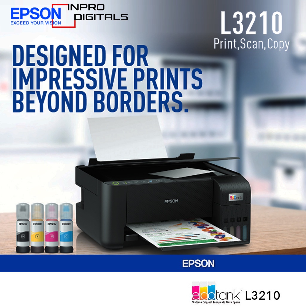 Jual Printer Epson EcoTank L3210 All-in-One New Print Scan Copy ...