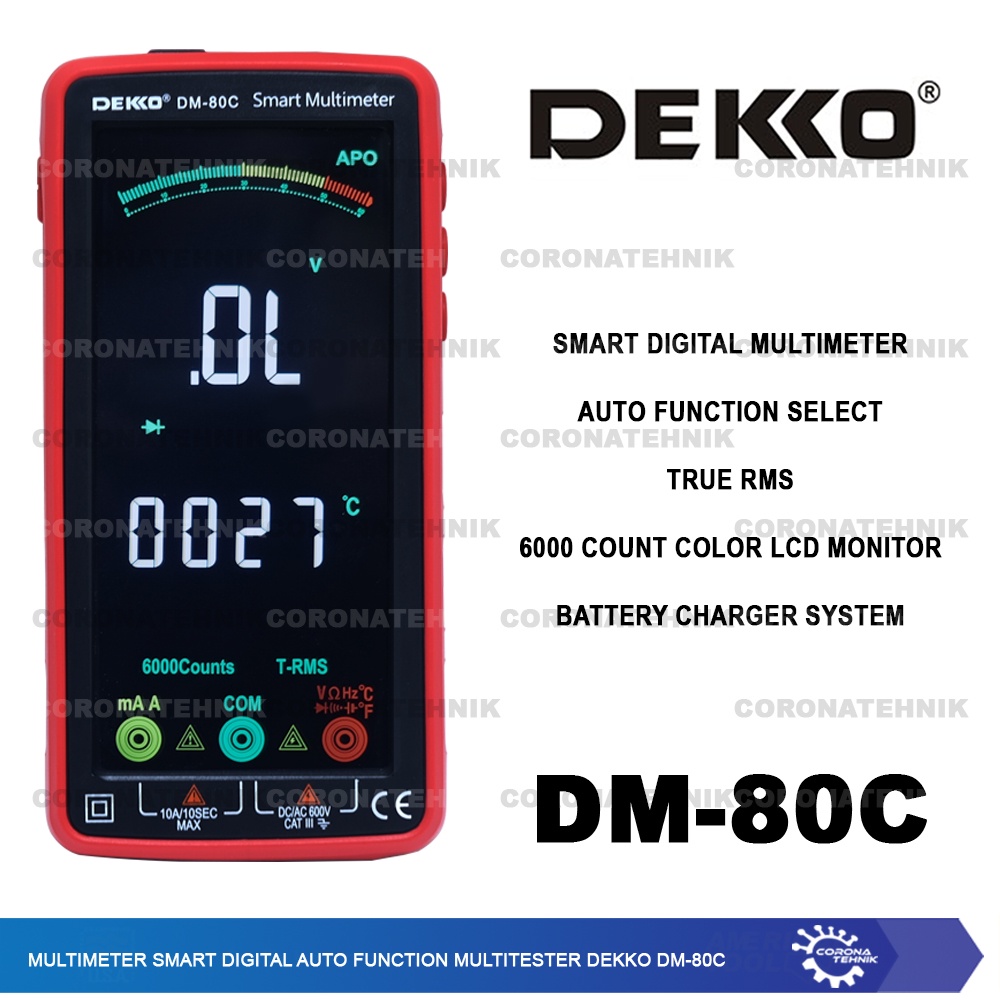 Jual DM-80C - Multimeter Smart Digital Auto Function Multitester Dekko ...