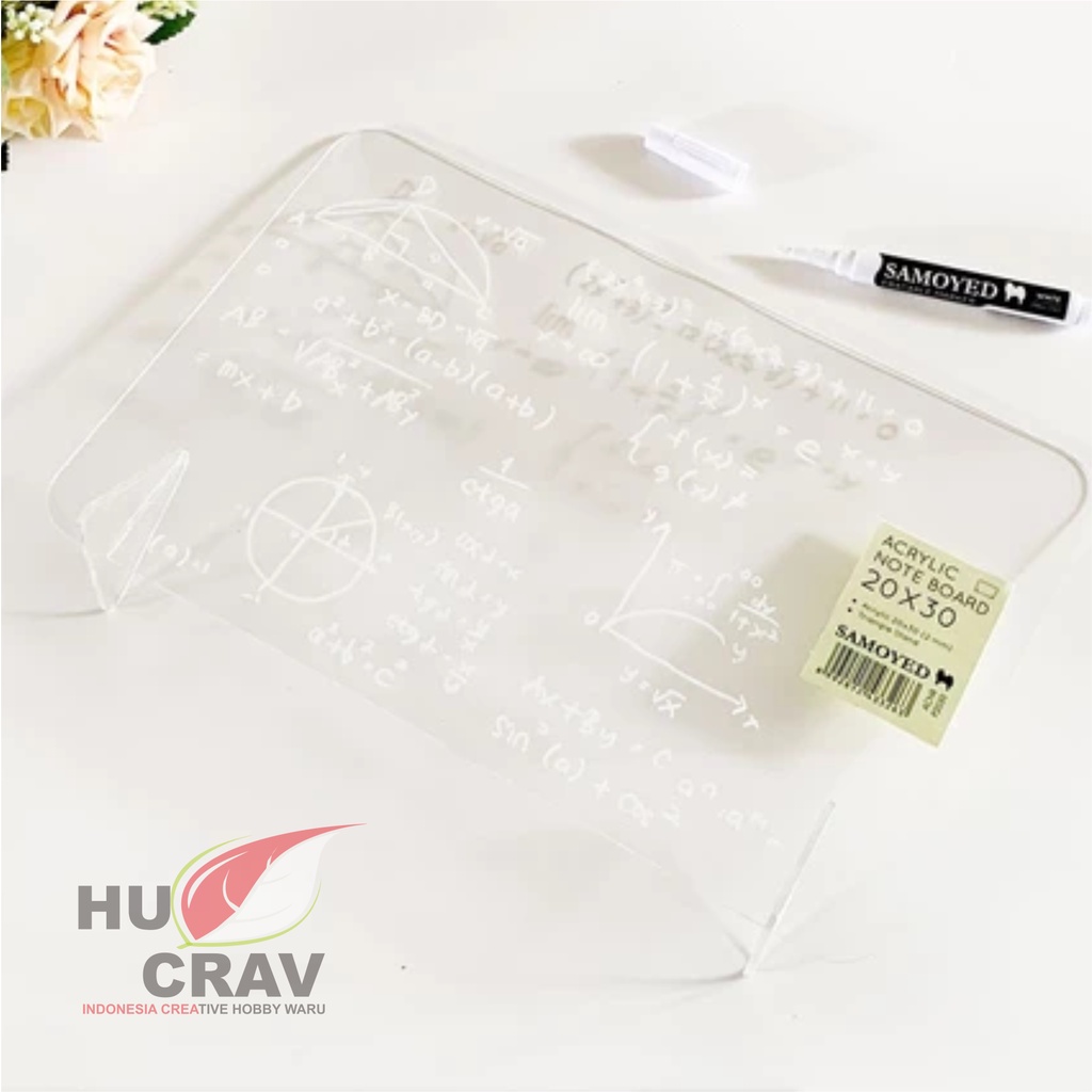 Jual Papan Tulis Akrilik / Acrylic Note / Planner Board 20 x 20 cm ...
