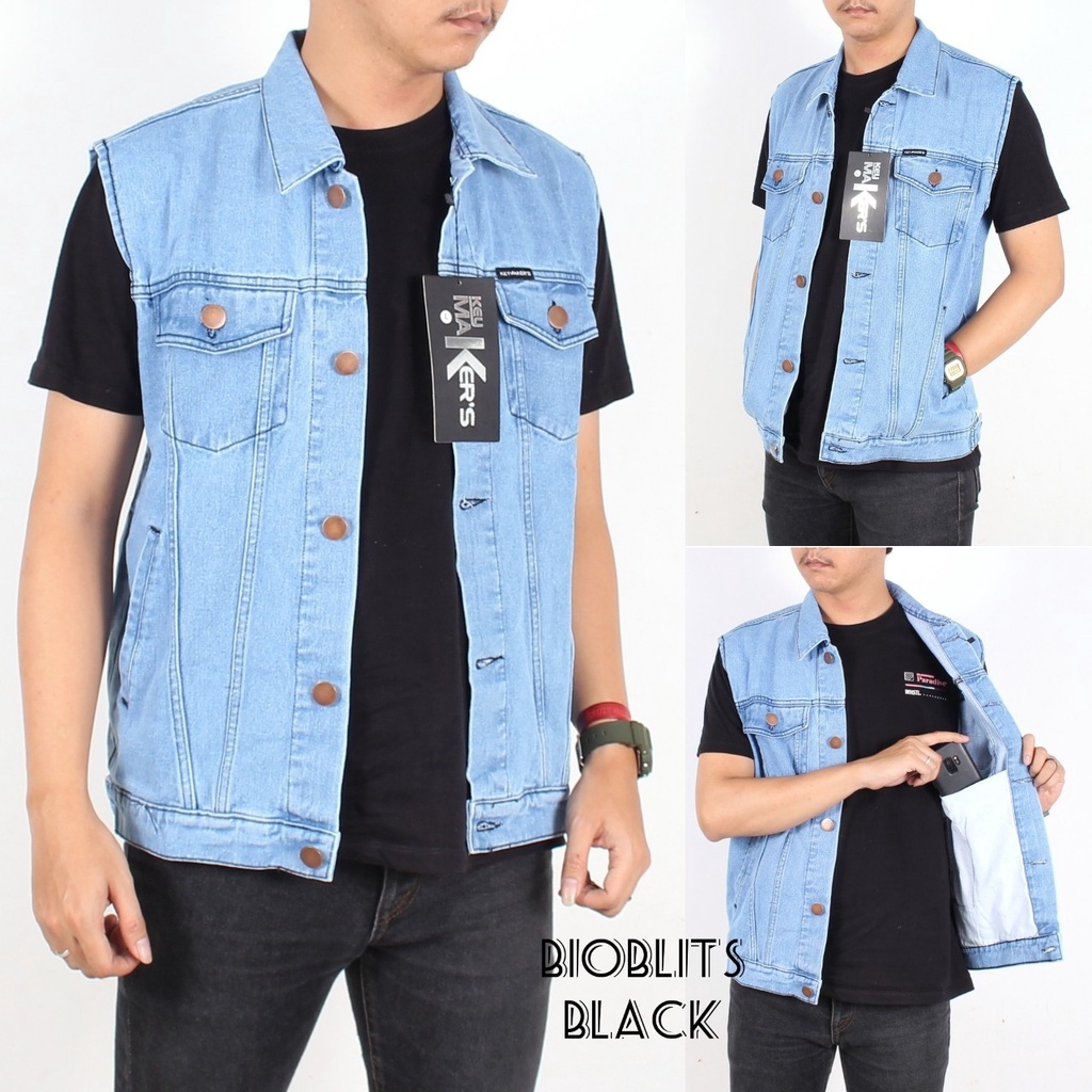 Jual rompi jeans pria mempesona levi slim cowok aneka warna tampil ...