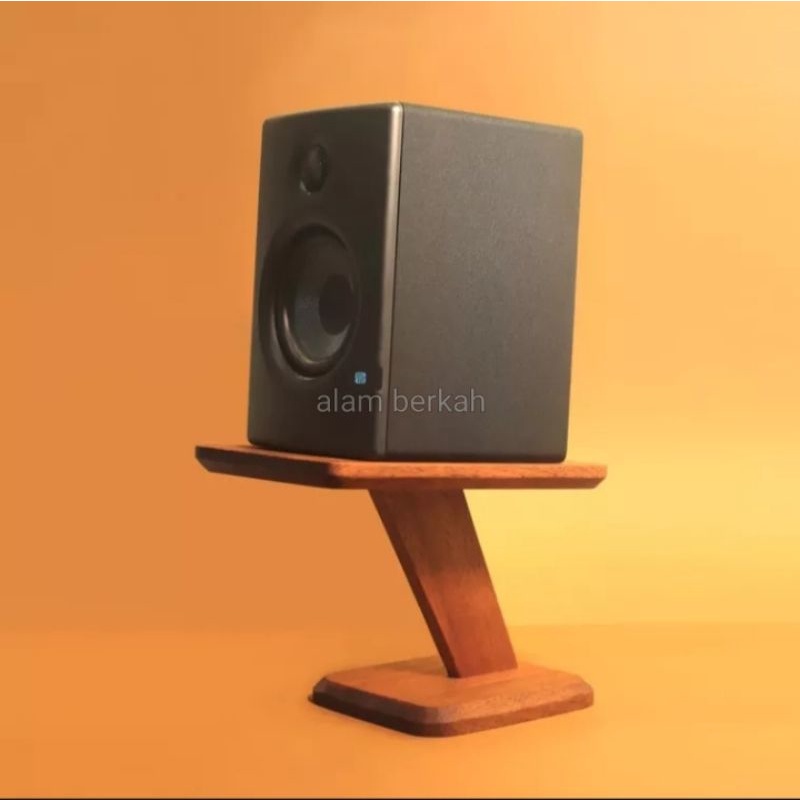 Jual Stand Speaker Kayu Mahoni Alas Speaker Aktif Penahan Speaker Shopee Indonesia