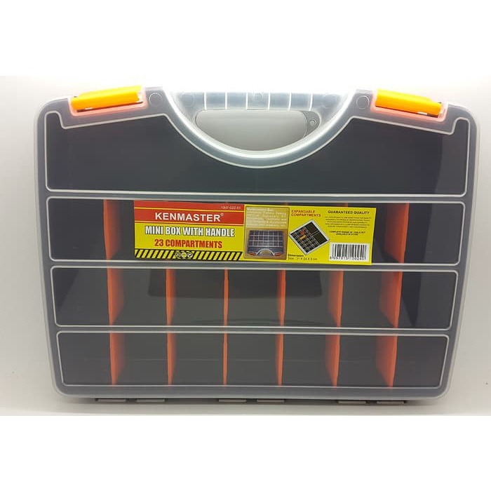 Jual TOOLBOX KOPER KOMPONEN PLASTIK MINI KENMASTER TOOL BOX HANDLE ...