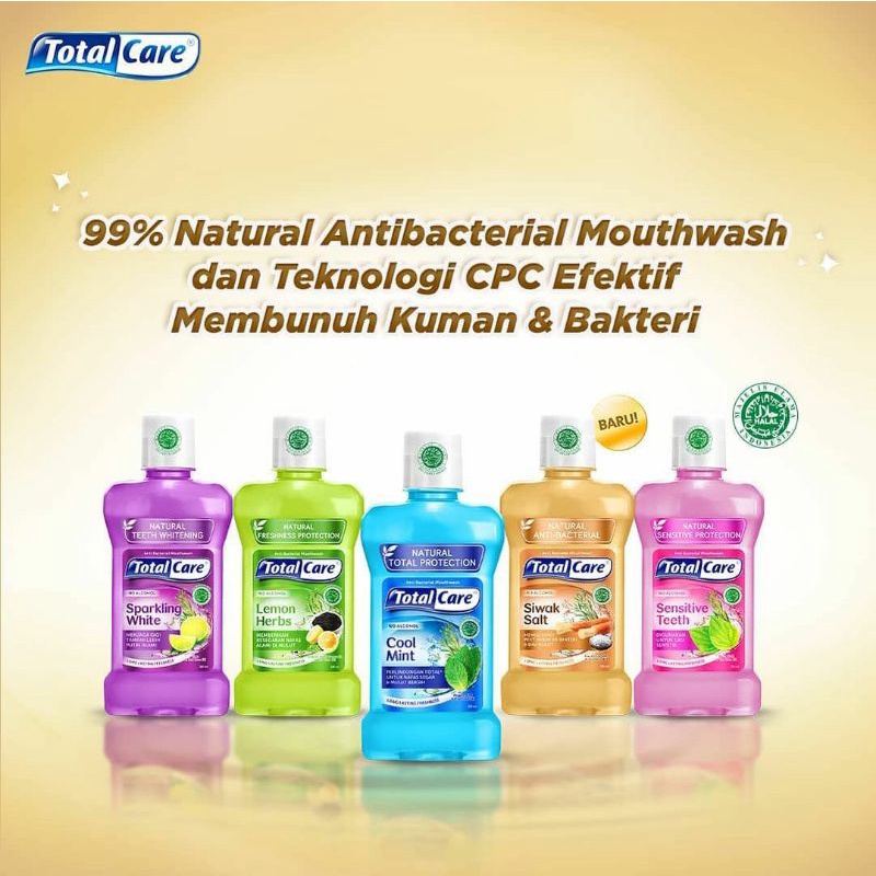 Jual TotalCare Mouthwash 250 ML Total Care anti gigi berlubang Shopee