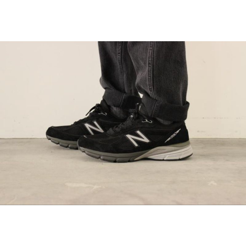 Sepatu New Balance 990Bk4 V4 Black Silver Grey Made In USA BNIB