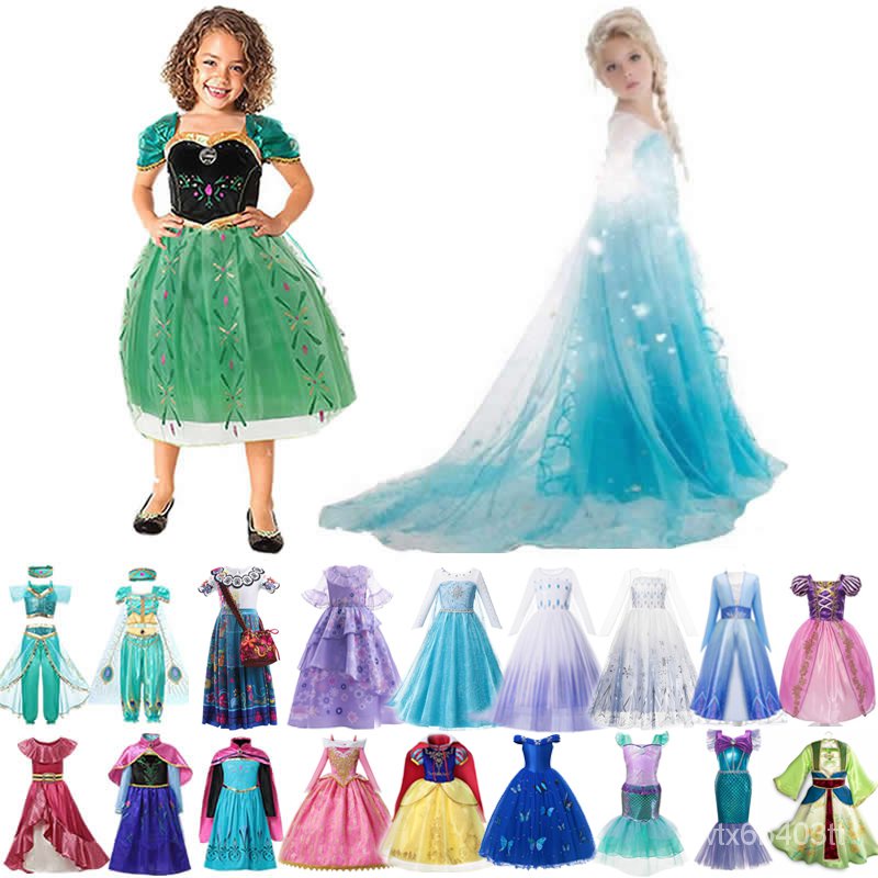 Jual Disney Princess Dress 2022 Girl Mirabel Isabela Elsa Anna Costume
