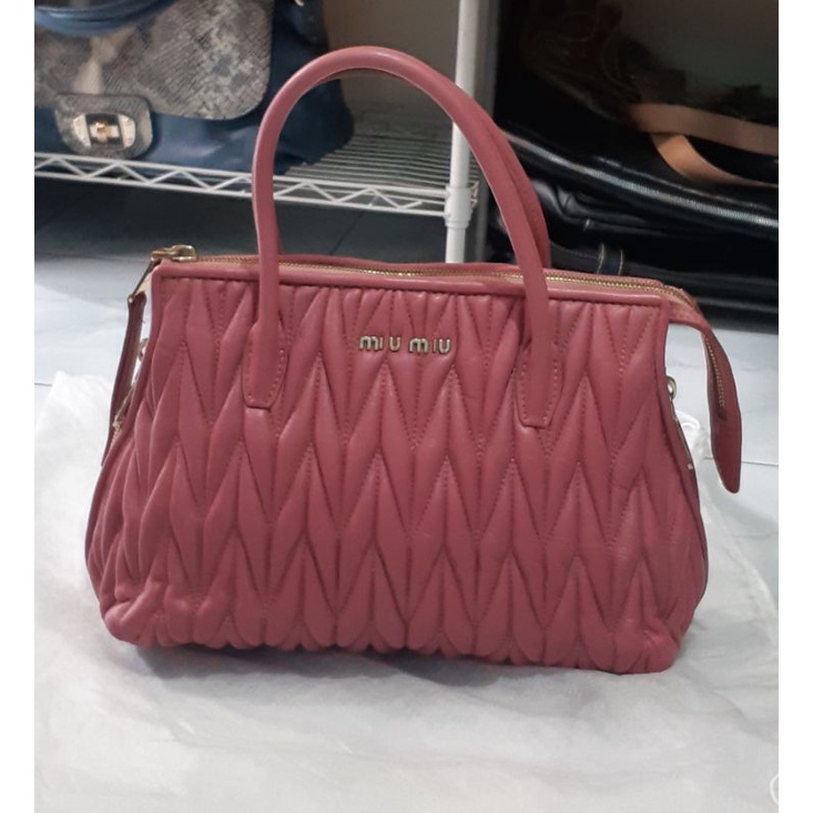 Miu Miu Metalasse Avenue Travel Bag