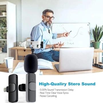 Microphone K8 Single Mic 2 In 1 Wireless Mic Clip On Type C Iphone