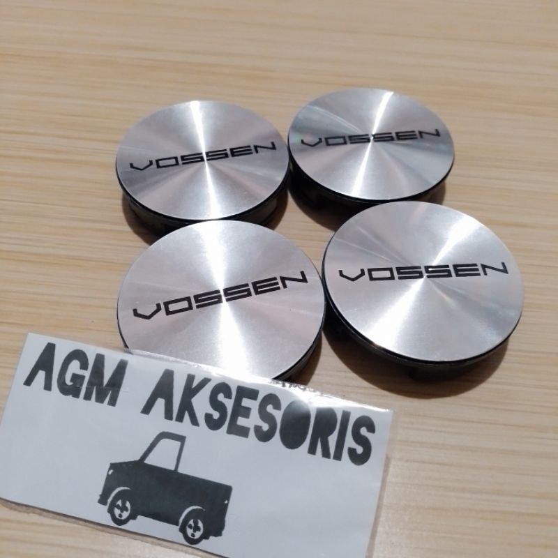 Jual Dop Roda Tutup velg Racing VOSSEN Chrome Diameter 6cm Harga Set ...