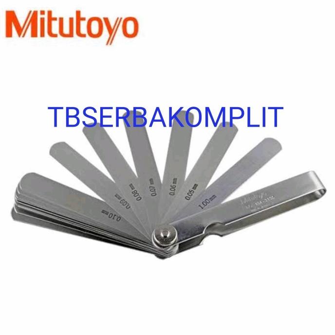 Jual Mitutoyo 184-313S Thickness Feeler Gage Gauge 0.05Mm-1Mm 28 Blade ...